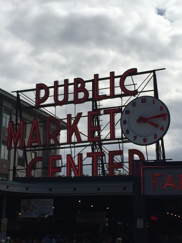 Sign in Seattle that says Public Market Center