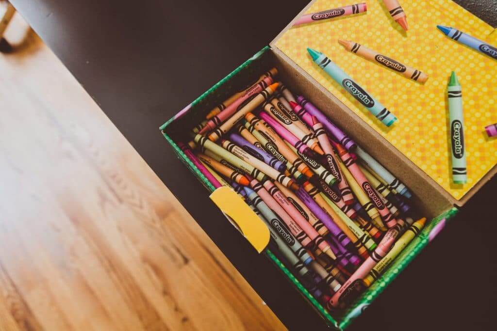 Crayola Crayons in a box