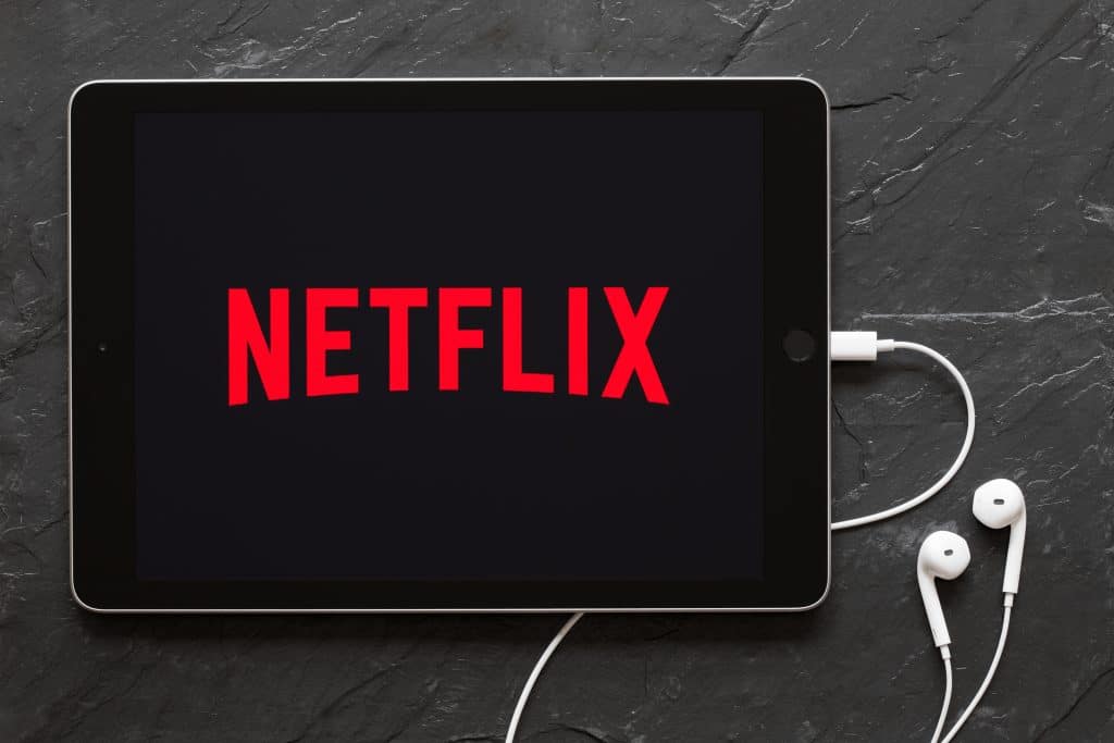 iPad with Netflix logo