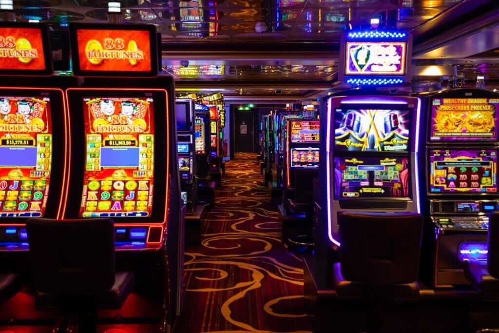 Slot machines in the Pechanga Casino and RV Resort
