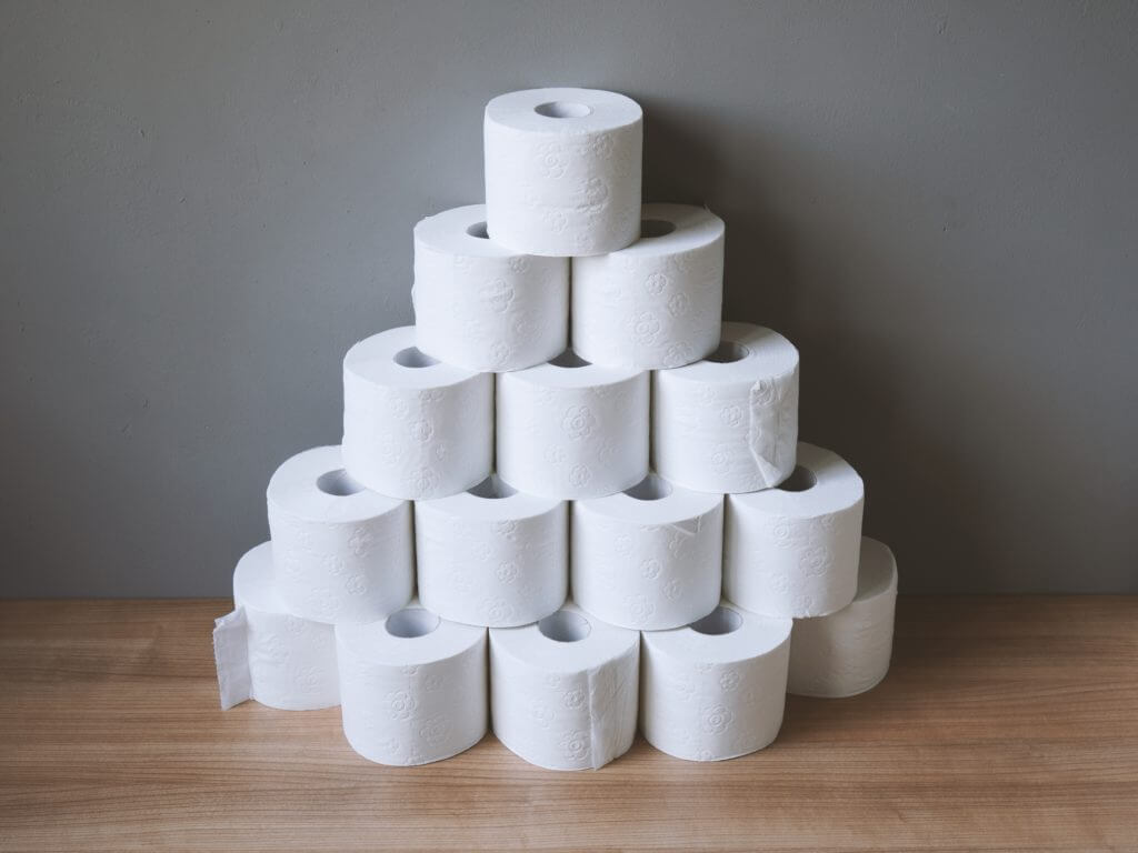 pile of RV toilet paper