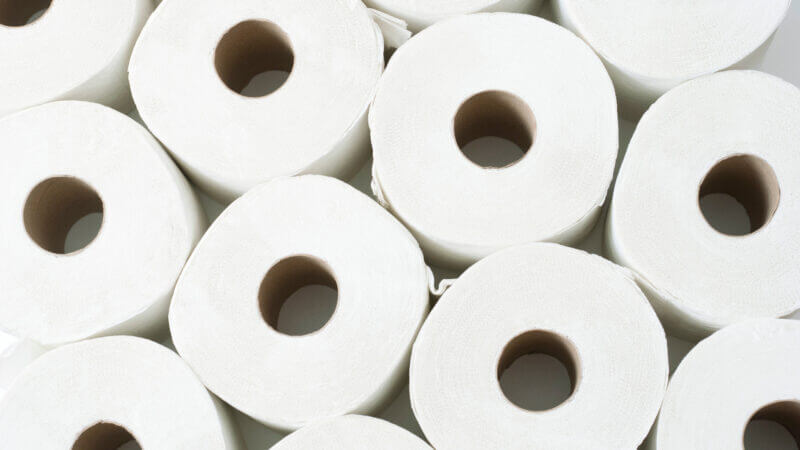 A bunch of toilet paper rolls stacked on top of each other. Is RV toilet paper worth it?