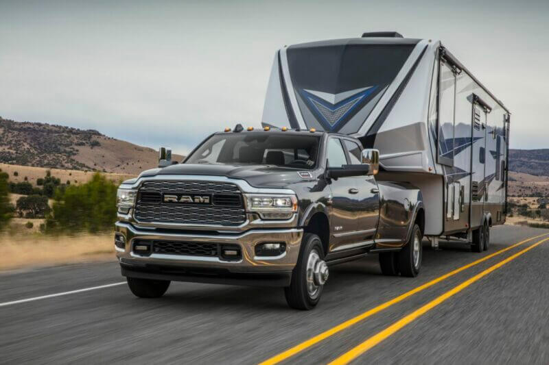 Ram 3500 vs Ford F350 for Towing Your RV Getaway Couple