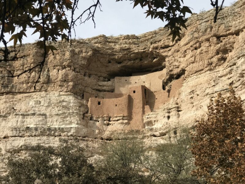 Montezuma's castle national monument is a cliff dwelling village worth visiting.