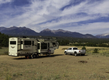 Dispersed camping site located in Colorado