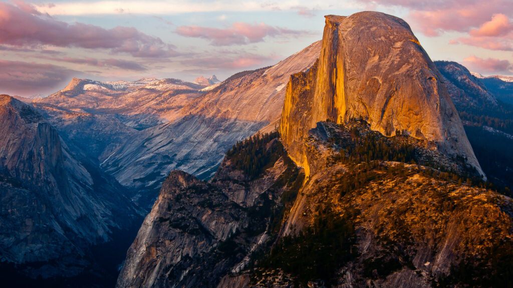 El Capitan is a large and iconic view in Yosemite National Park.