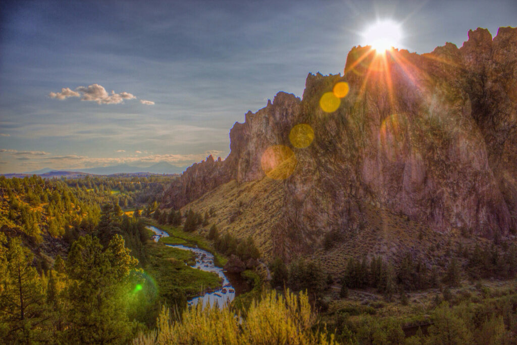 Sunset at Smith Rock State Park in central Oregon.