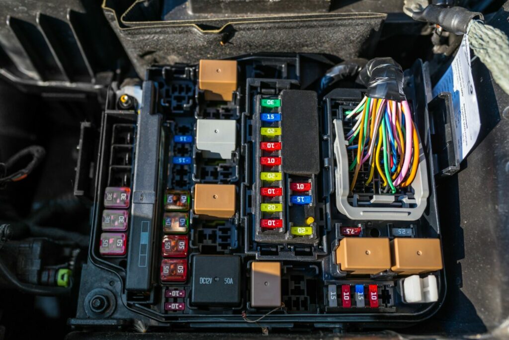 Inside RV electrical system