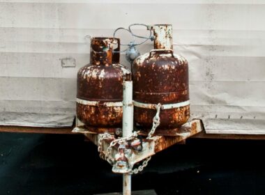 Corroded RV propane tanks show the result of not using a cover for your tanks.