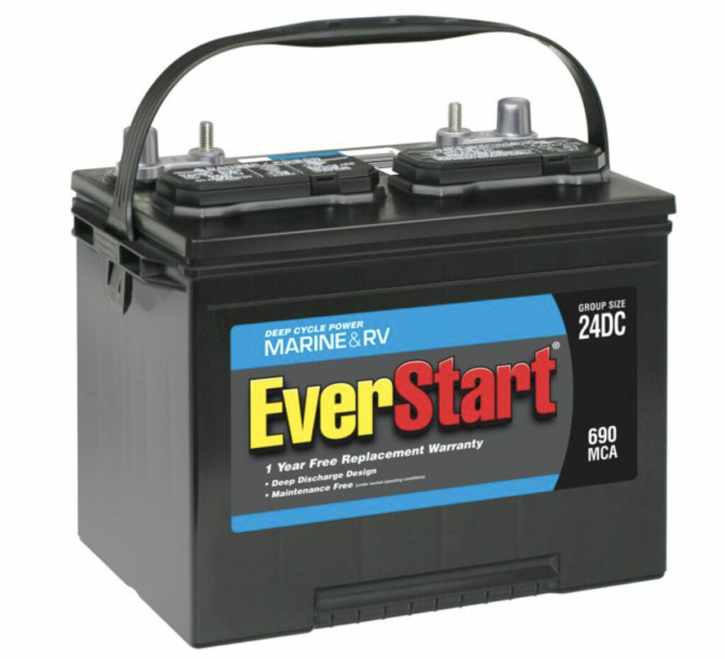 EverStart Lead Acid Marine & RV Deep Cycle Battery, Group Size 24DC