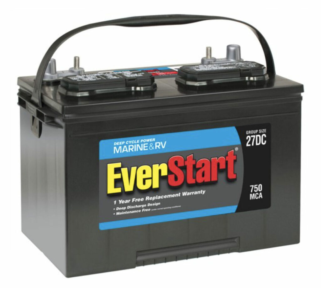 EverStart Lead Acid Marine & RV Deep Cycle Battery, Group Size 27DC