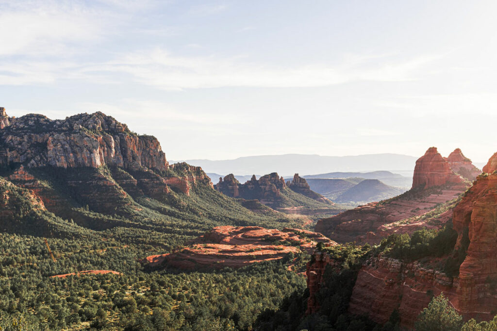A view of Sedona, Arizona from Schnebly Hill Road.