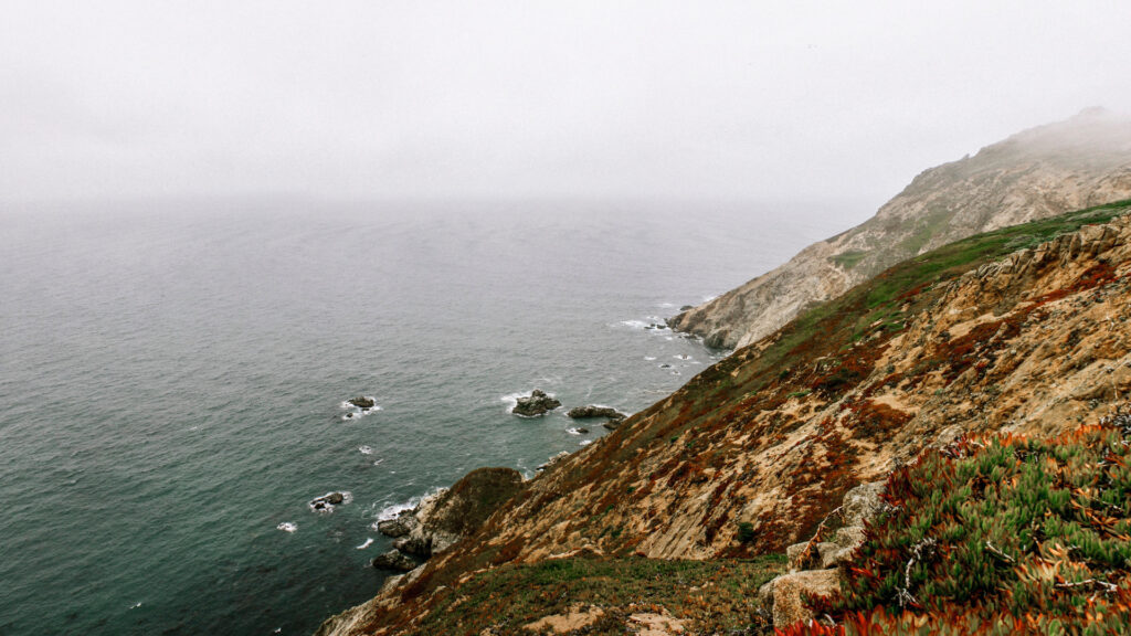 A view of Point Reyes National Seashore, a park in California.