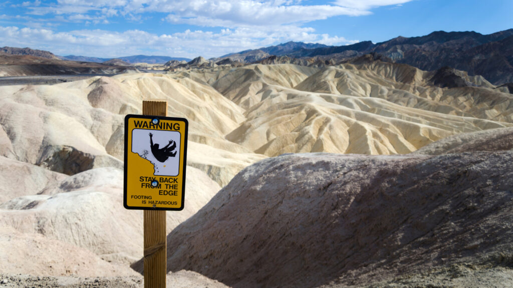 A view of Death Valley National Park in California.