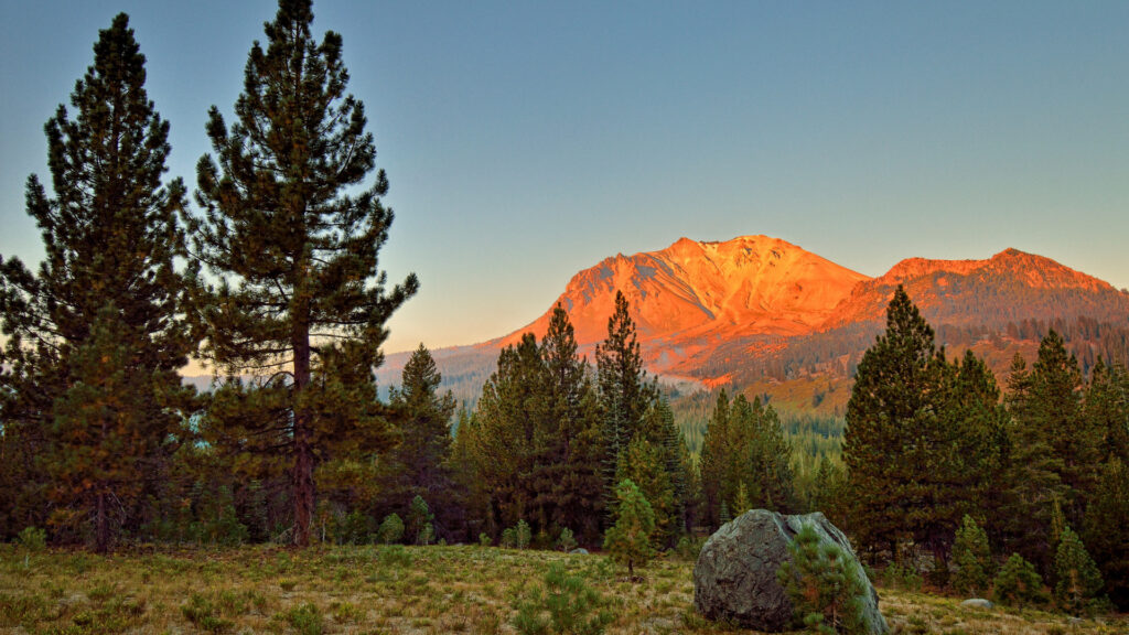 A view of Lassen Volcanic National Park in California.