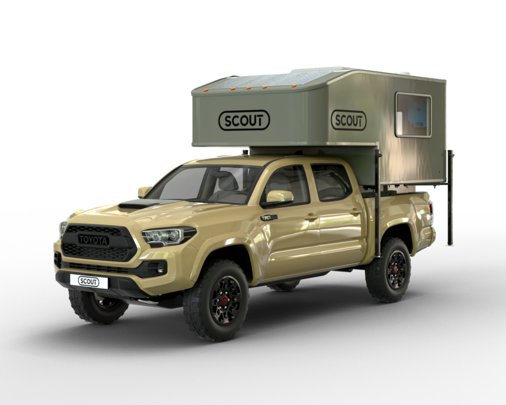 The Yoho camper setup on a truck