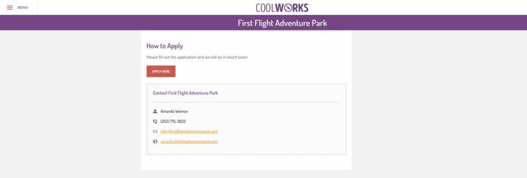 image of how to apply for a job on CoolWorks