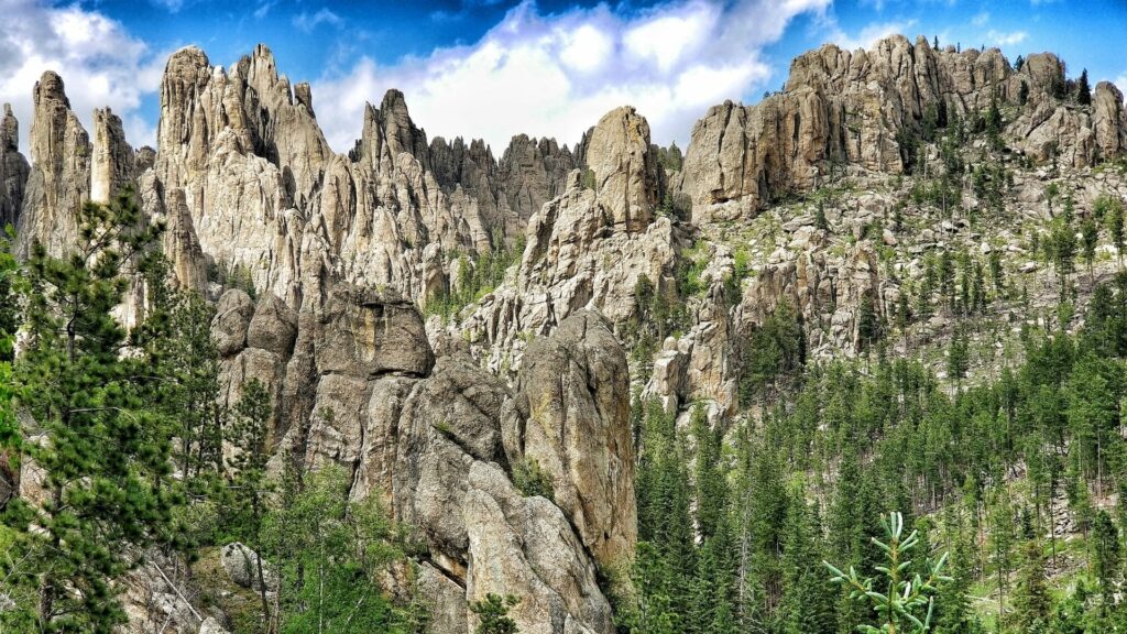 Cool region in the Black Hills of South Dakota full of Pinnacle rock formations
