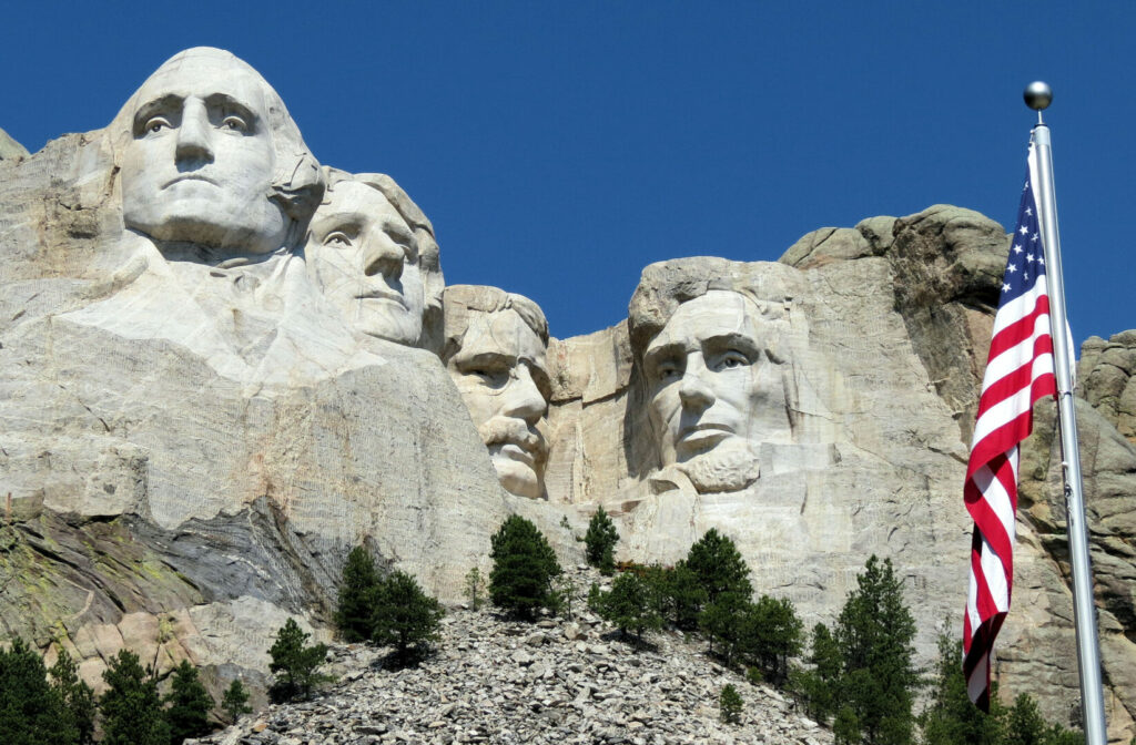 Mount Rushmore in South Dakota, where many RVers claim as their state of residency.