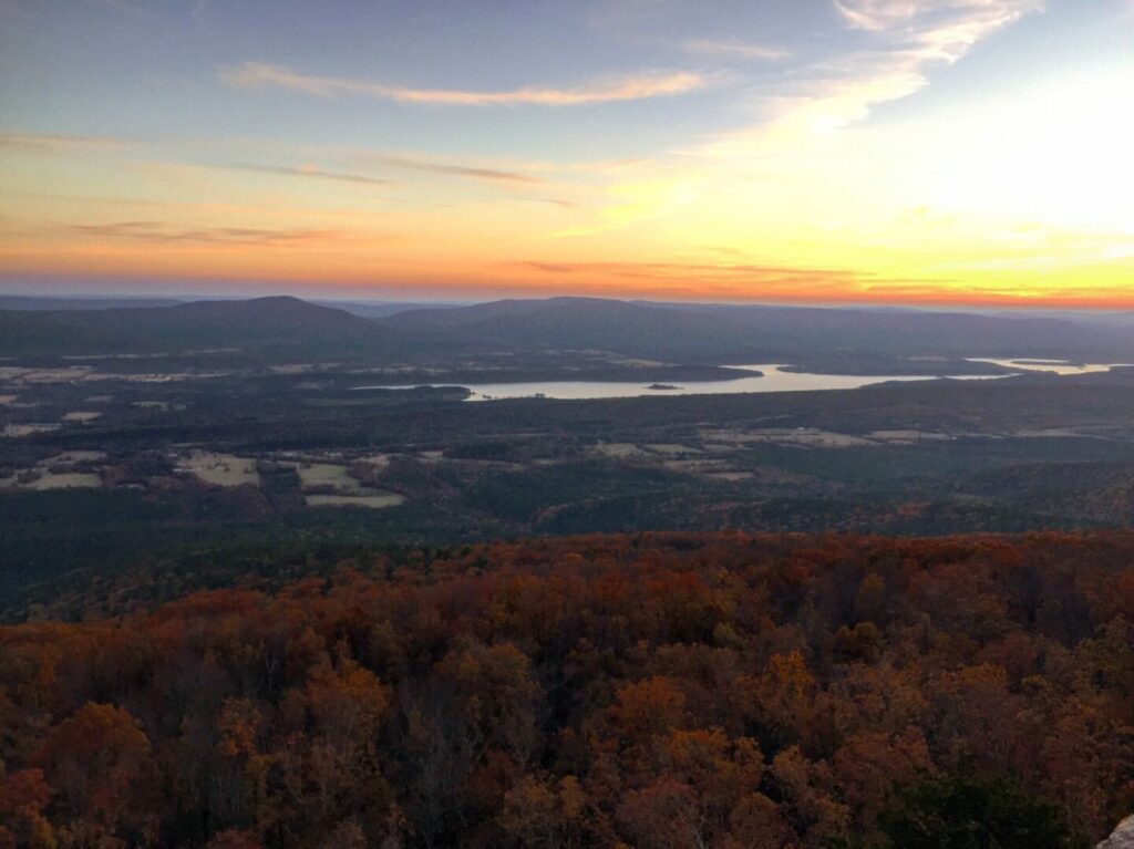 View of Mountain Magazine State Park in Arkansas, one of the many state parks