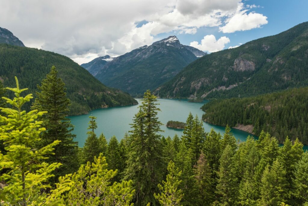 View of one of the Washington national parks.