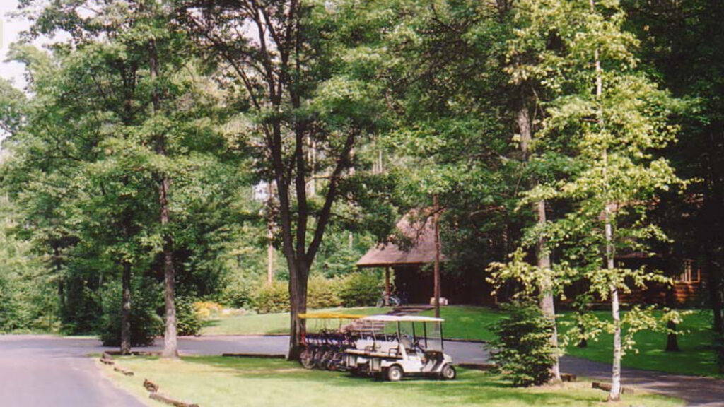 View of Lake Chippewa campground in Wisconsin