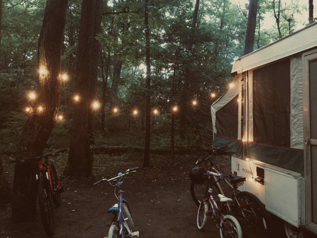 These lights are the perfect amount of brightness for a campground. Too bright of lights are some of the worst RV accessories as they can disturb others.