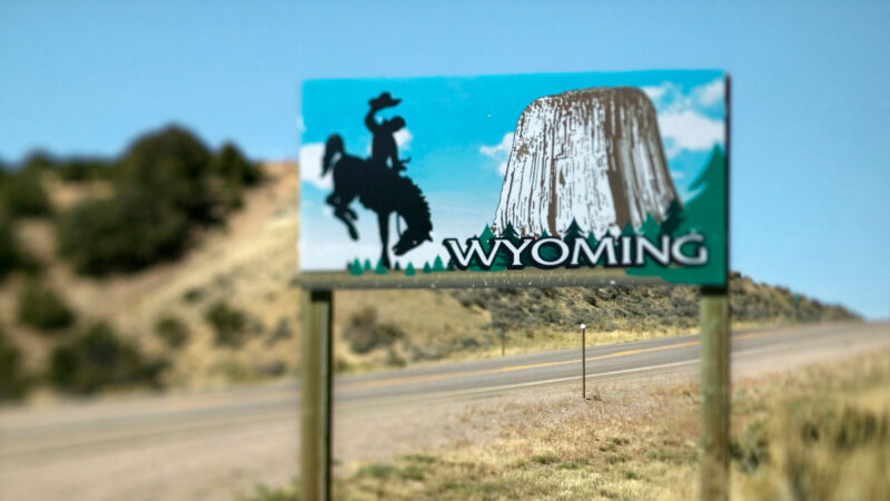 A Wyoming sign near the national parks