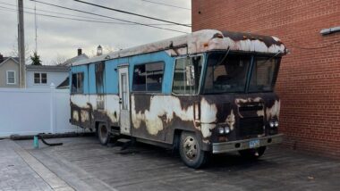 Cousin Eddies RV recreated from the National Lampoon Christmas movie