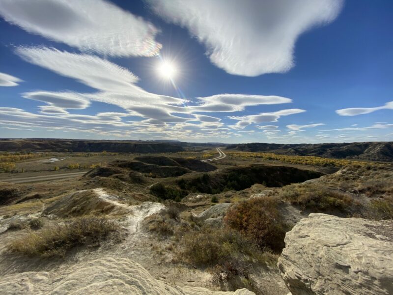 View of Theodore National Park, one of the national parks in North Dakota