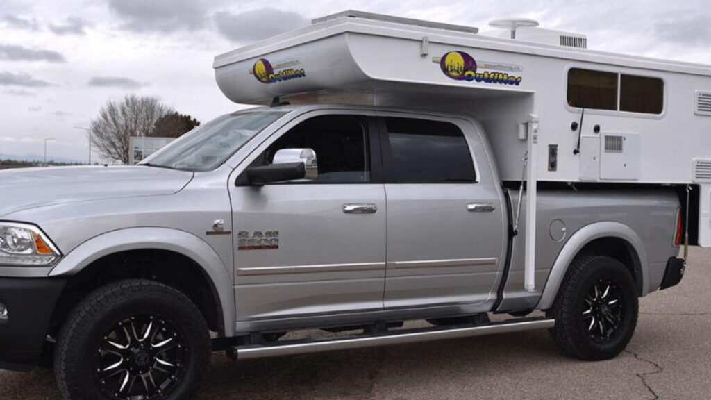 The Outfitter MFG Caribou Lite popup truck camper outside