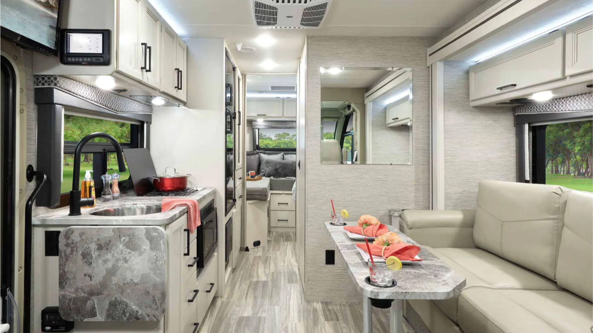 Thor Axis Not Your Typical Class A RV Getaway Couple