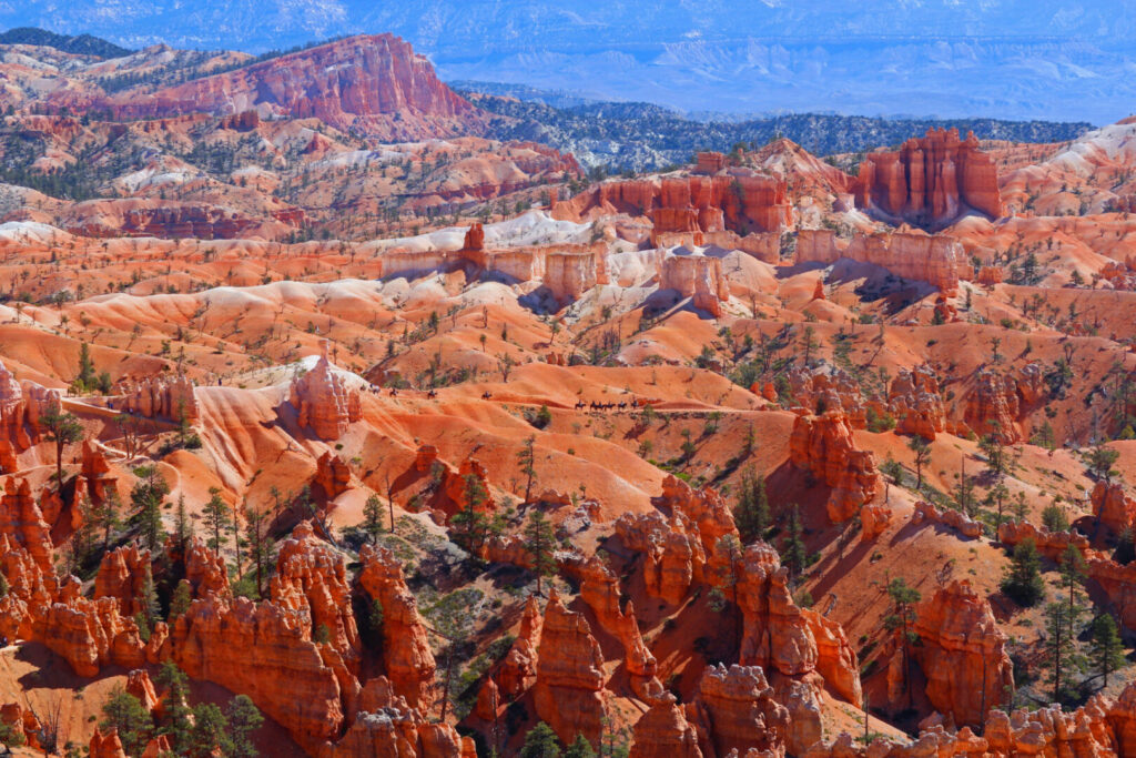 A view of Bryce Canyon during one of the best times to visit Utah