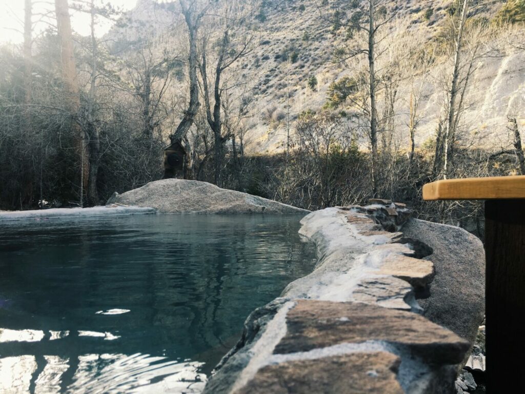 View of one of the best hot springs in US
