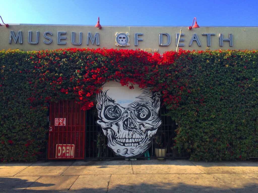 The Museum of death, a tourist location recommended by roadside america app