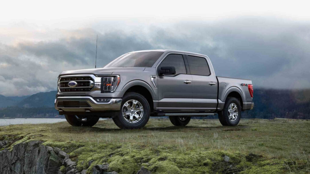 A grey ford f150 which is different vs a ford250