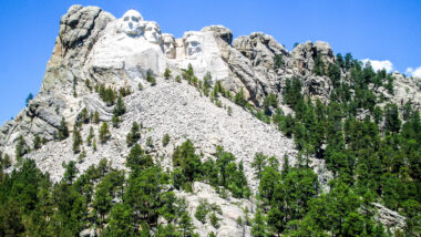 View of Mount Rushmore near multiple campgrounds