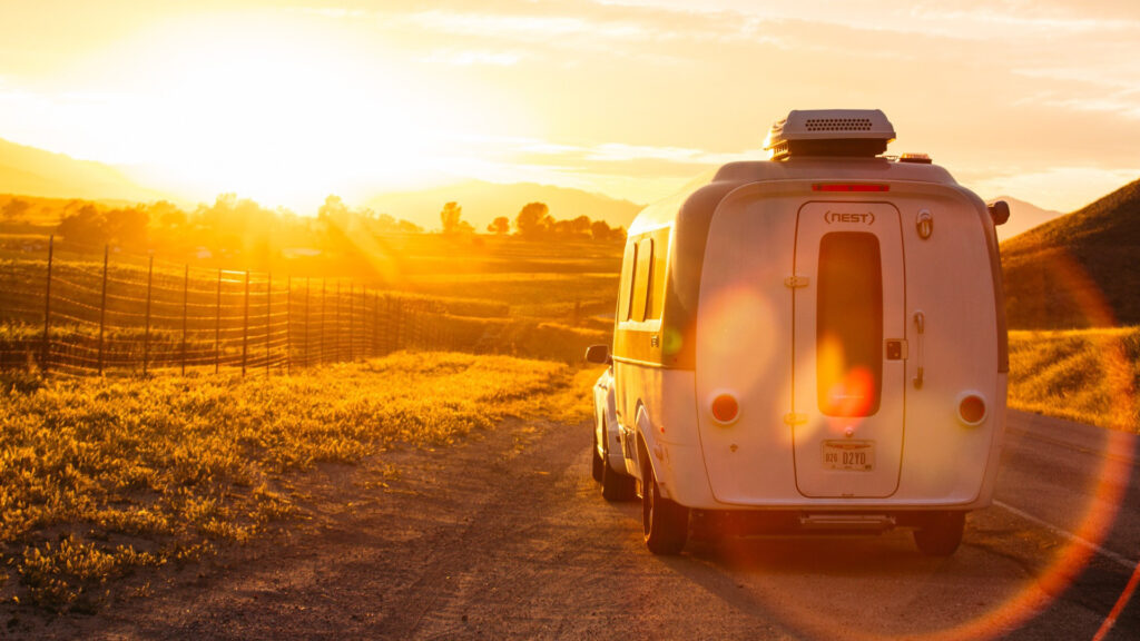 An Airstream Nest on the road