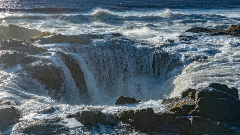 Close up of Thor's Well