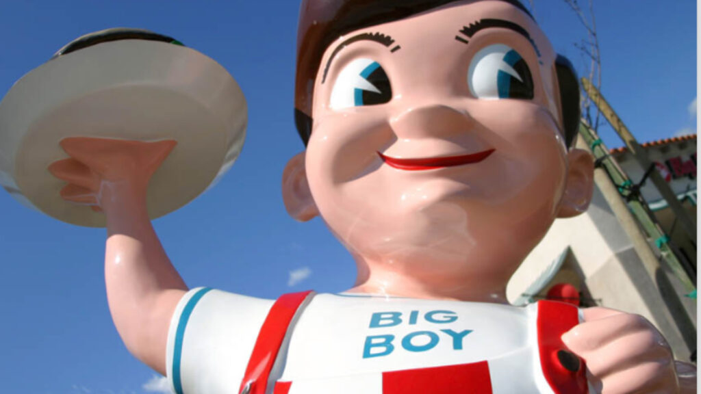 Close up of the Big Boy statue, a great roadside attraction option