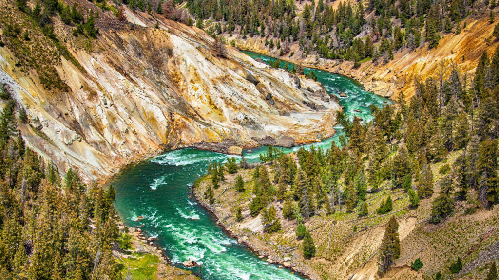 View of Yellowstone National Parks in Montana