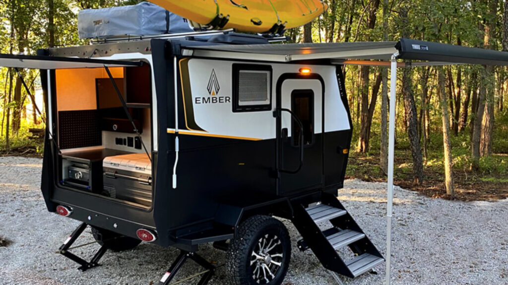 An Ember RV Overland Micro Series parked outside