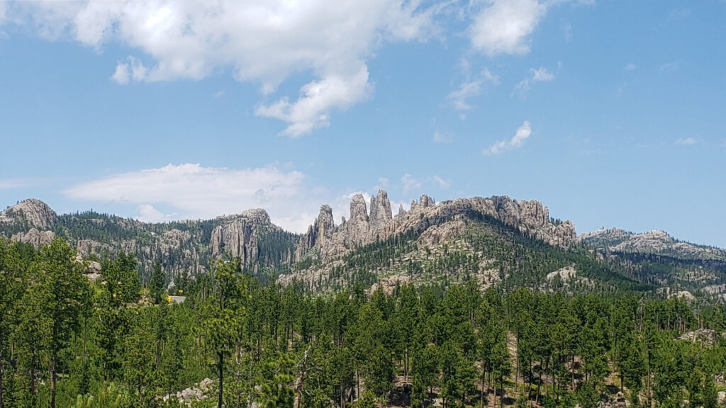 View of Black Hills from needles eye tunnel