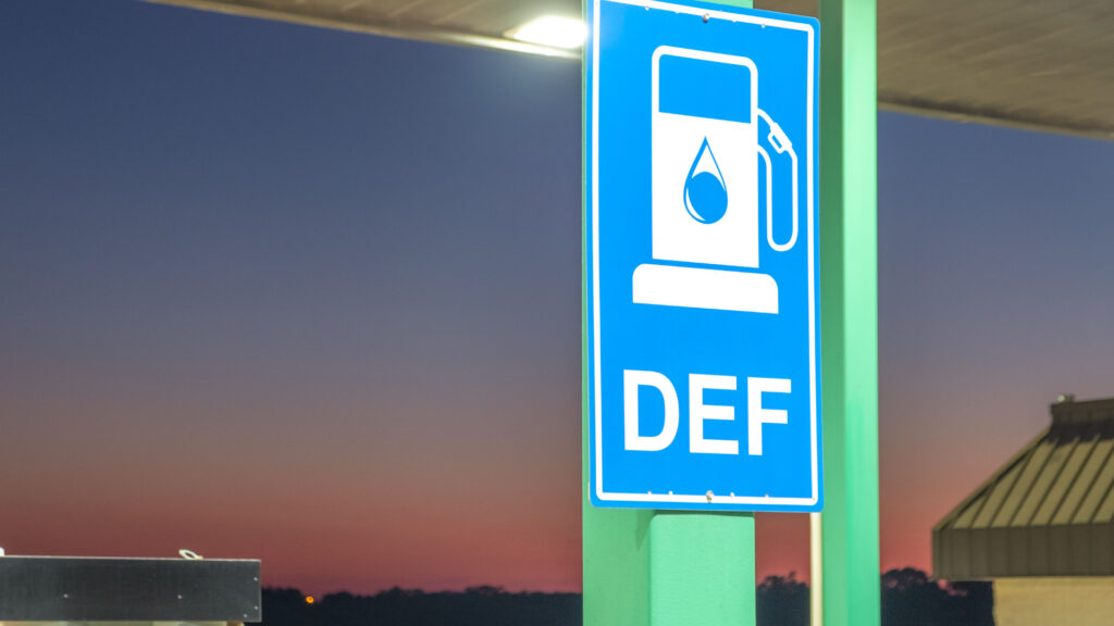 If your DEF fluid doesn't last long, you can fill it up at a DEF station