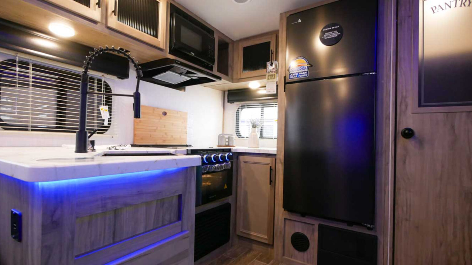 10 Best Rear Kitchen Travel Trailers In 2023 Getaway Couple   Rear Kitchen 4 1536x864 