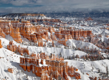 View of Bryce Canyon National Park during the winter, one of the best times to visit