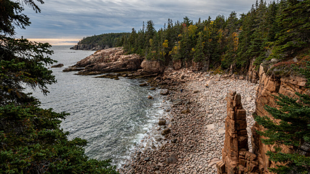 View of Acadia National Park, an easy park to visit in your RV