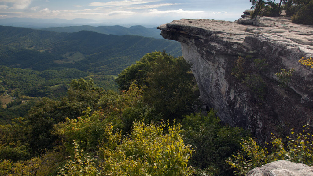 View of Appalachian National Scenic Trail, one of the national parks in the northeast