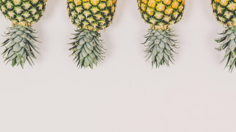 Multiple upside down pineapples that align with the upside down pineapple meaning