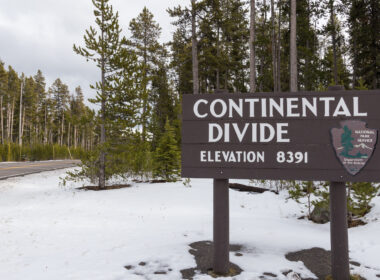 A sign of the Continental Divide in Colorado where the newest national monument is located
